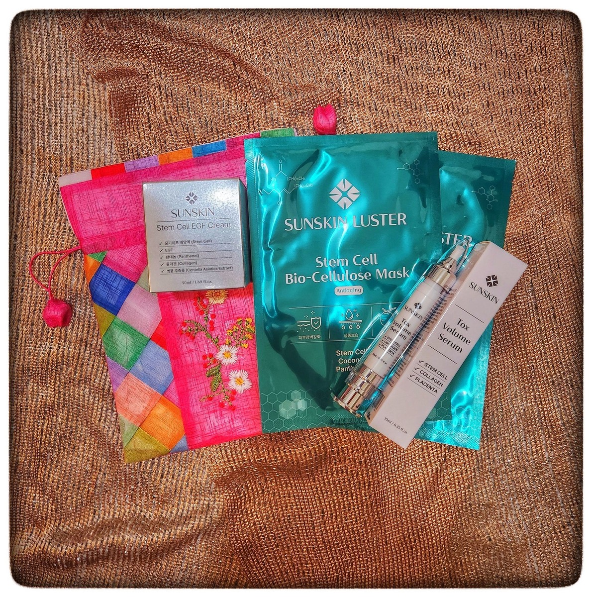 SUNSKIN Stem Cell EGF Cream 2個セット SUNSKIN 5-Piece Set – Stem Cell EGF Cream, 2 Tox Vol Serums, & 2