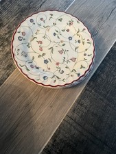 STAFFORDSHIRE TABLEWARE OAKWOOD 4 x 7" SIDE BREAD PLATES EXCELLENT CONDITION