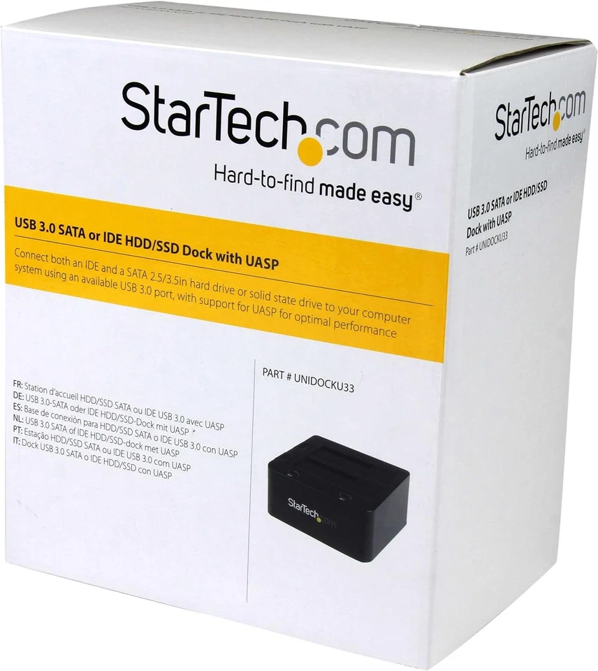 StarTech.com Dual-Bay USB 3.0 to SATA and IDE Hard Drive Docking Station, USB Ha - Image 3 of 4