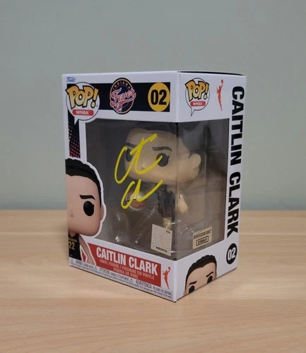 Caitlin Clark Signed Autographed Rookie Funko Pop Indiana Fever WNBA Holo & COA