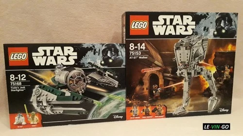 LEGO® Star Wars: AT-ST Walker 75153 +75168 Yoda's Jedi Starfighter™ Neu-OVP