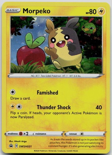 Morpeko (Blister Exclusive) Holo SWSH031 Promo Sword & Shield Promo Pokemon NM/M