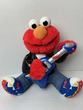Elmo Rock Roll With Guitar Sings Shakes 1998 Jim Henson Mattel Tyco Toy Works