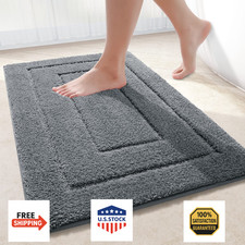 Buganda Bathroom Rugs, 30" x 20", Soft and Absorbent Microfiber Bath Rugs, Non-S