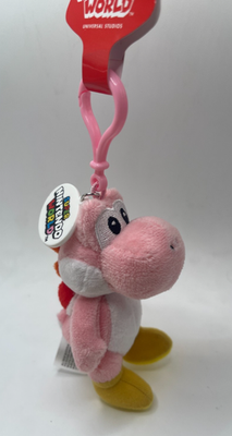 Universal Epic Universe Nintendo World Pink Yoshi Plush Keychain