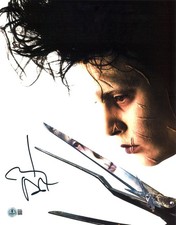 Johnny Depp Signed Autograph Edward Scissorhands 11x14 Photo Beckett BAS