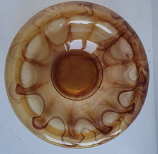 ANTIQUE ART DECO DAVIDSON AMBER CLOUD BOWL