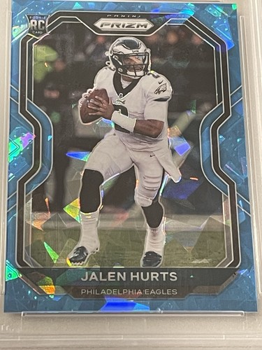 2020 Panini Prizm - Rookie Blue Ice Prizm #343 Jalen Hurts /99 (RC)🔥 - Picture 4 of 4