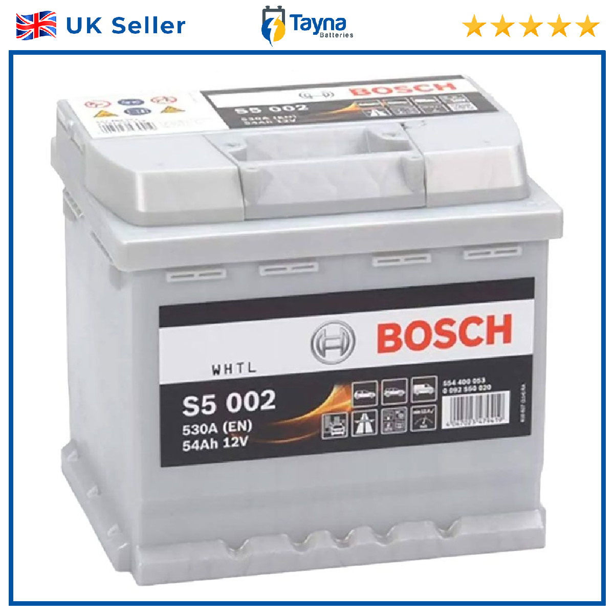 Battery fits AUDI Q3 Q4 A3 A4 80 F103 75 60 A6 50 Bosch 012 530A 54Ah - Image 77