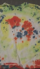 Childrens Unisex Sz Med 8-10 Tie Dye T Shirt Hanes Good Preowned Condition