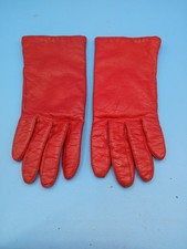 Women's leather Driving Gloves Red Fownes Gloves Size 7 Vintage