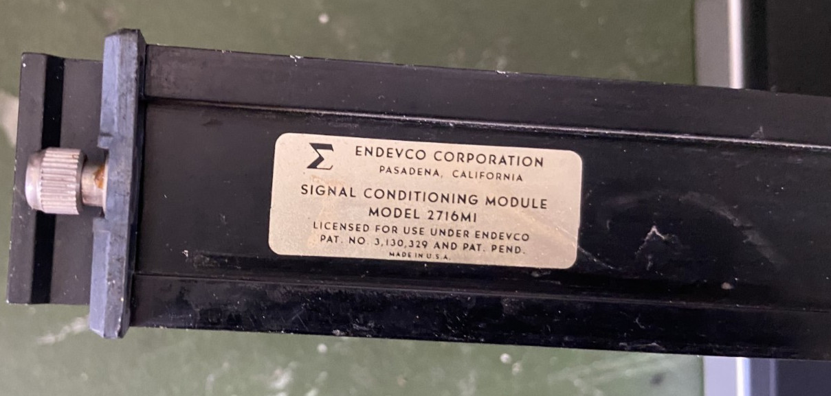 1980S NASA SPACE SHUTTLE GSE  ACCELEROMETER AMPLIFER CHARLES BELL ESTATE 5 LBS