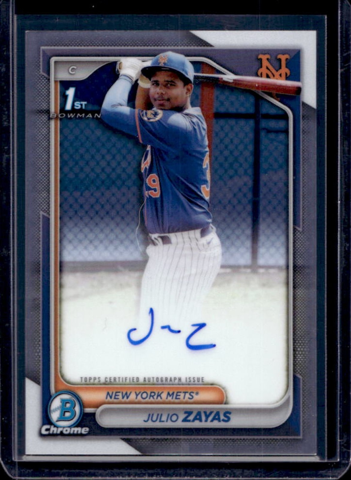 2024 Bowman Chrome Julio Zayas Auto 1st #CPA-JZ Mets