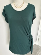 VENUS Woman’s Green Side Tie Top Size Medium