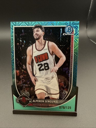 2025-26 Bowman - Alperen Sengun #BCV-133 Chrome Aqua Mojo Refractor /125 Rockets