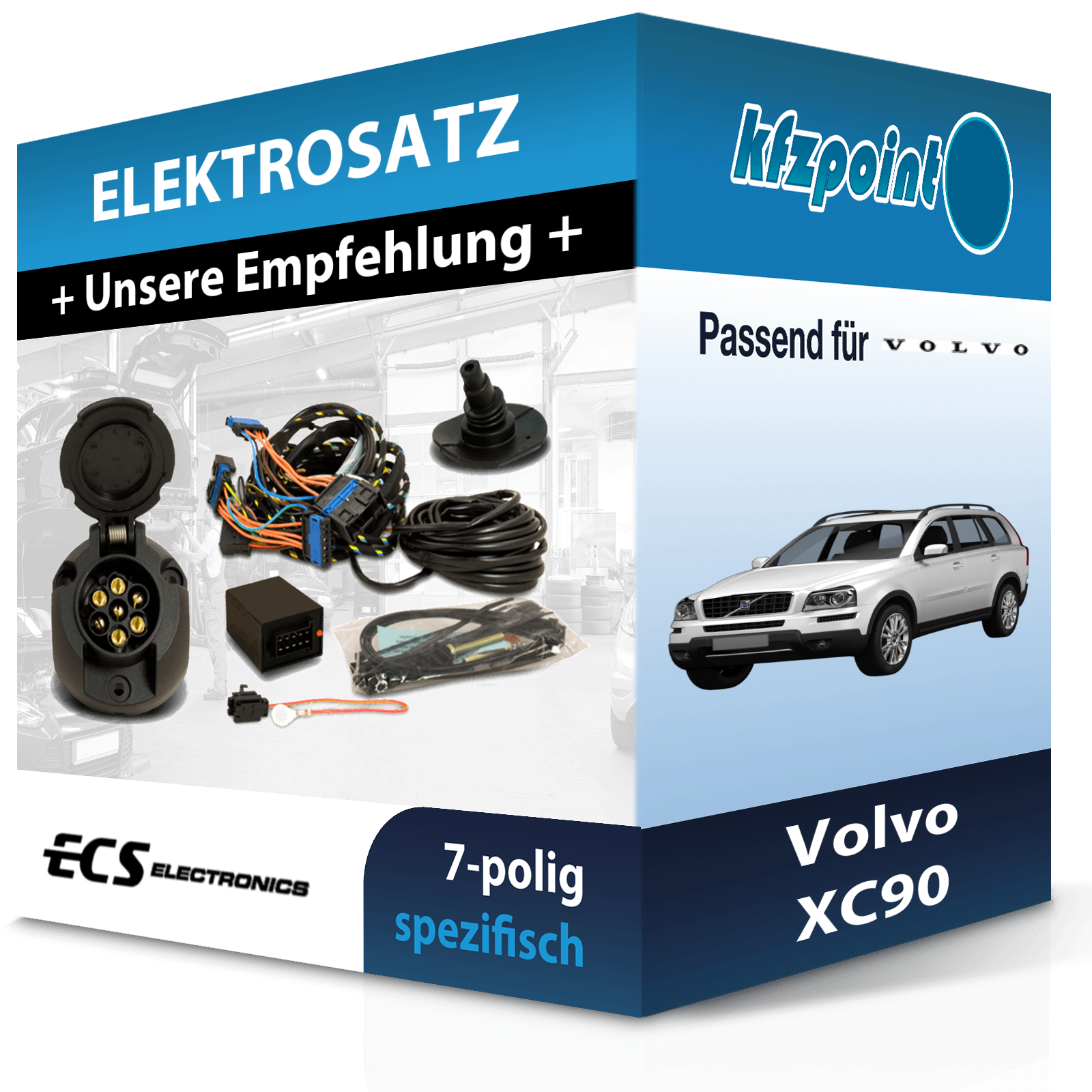 Ecs E-Satz 7Polig Fahrzeugspezifisch Passend FüR Volvo XC90 Elektrosatz-image