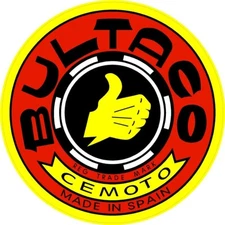 #3681 (2) 2.0" Bultaco Vintage Retro Decal Sticker LAMINATED