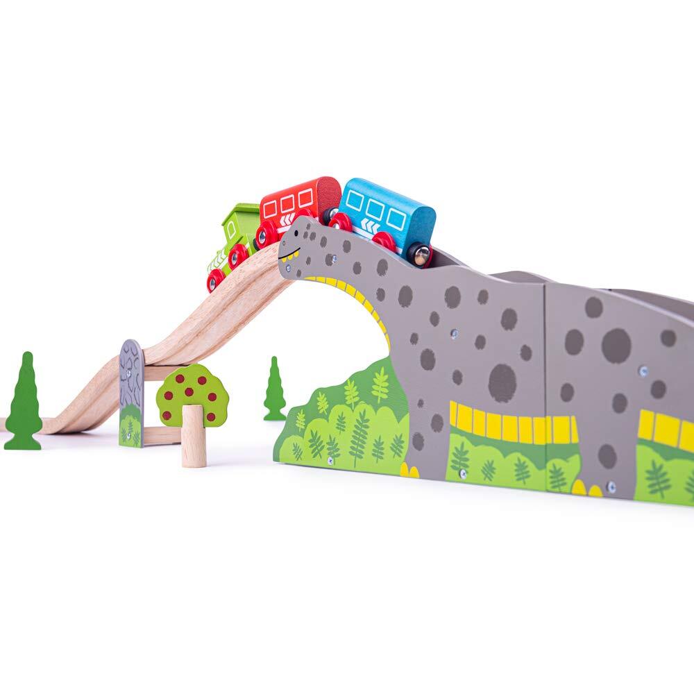 Bigjigs Rail, Bronto Riser Train Toy, Wooden Toys, Dinosaur Toys, Bigjigs Train