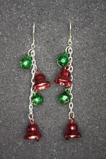 Christmas Bell Chain Earrings