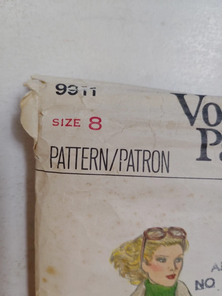Vogue 9911 Jacket Blouson Skirt Pants Sewing Pattern Ladies 8 Slacks Loose Coat - Image 3 of 4