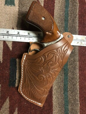 Leather Holster Thumb Break Floral FITS Charger Arms Mag Pug Taurus 856 2'' Snub