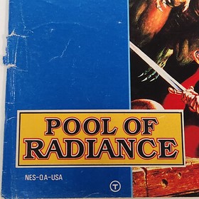 Pool of Radiance Nintendo NES Manual Only D&D Advanced Dungeons & Dragons Japan
