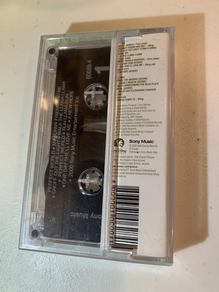 The Emperor's New Groove Soundtrack Cassette Tape NEW SEALED Sony 2000  - Image 2 of 4