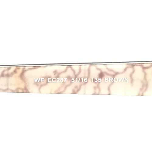 Easyclip Eyeglasses Frames WF EC287 BROWN Tortoise with Clip On Lenses 51-16-135 - Picture 11 of 12