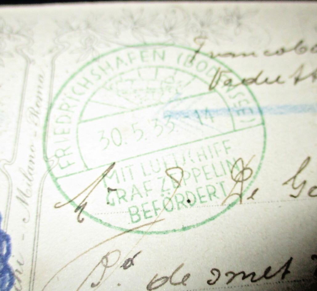 VOLO ZEPPELIN - ZEPPELIN P.A. L. 3 + DECENNALE C. 35 + others 'ROME 26.5.35'