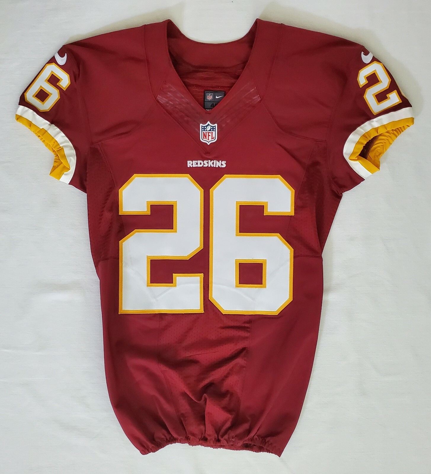 #26 Bashaud Breeland of Washington Redskins NFL Game-Issued Home Jersey ...