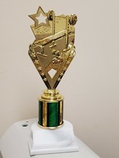Weightlifting Work out trophy, award, add engraving 9" tall