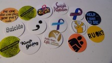 Pre Cut One Inch Bottle Cap Images Suicide Prevention Free Shipping