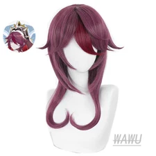 Genshin Impact Rosaria Cosplay Wig LONG party hair Synthetic Costume Wigs