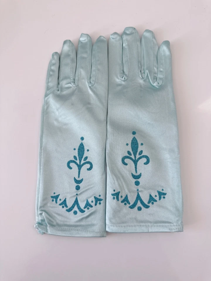 1 Par Niña Niño Niños Disfraz Fiesta Frozen Inspirado en Elsa Anna Guantes Foto 4 de 4