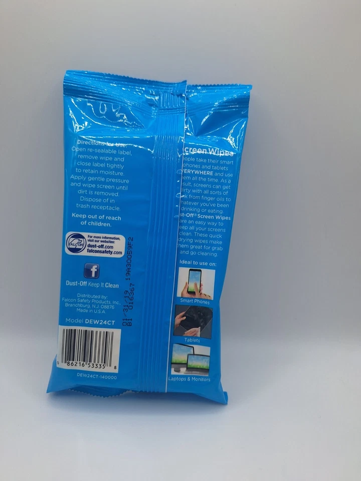Dust-Off Cell Phone/Smartphone Screen Cleaning Wipes! Brand NEW! 24 Wipes! - Image 2 of 2