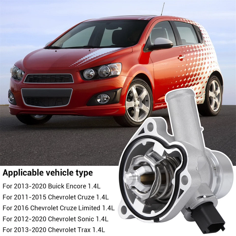 Conjunto de carcasa de termostato de actualización para Buick Encore Chevy Cruze Sonic Trax 1,4 L Foto 3 de 4