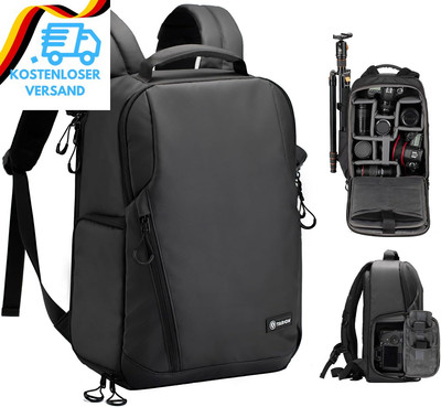 TARION Camera Backpack Waterproof Bag - DSLR Backpack with 14'' Laptop Compartme
