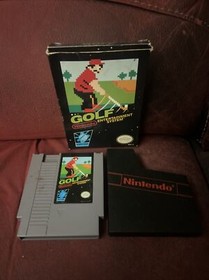 Golf Nintendo Entertainment System 1985 Cartridge Dust Sleeve NES Grey