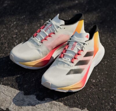 Adidas Adizero Boston Off White Black Solar Red Race Shoes IG3320