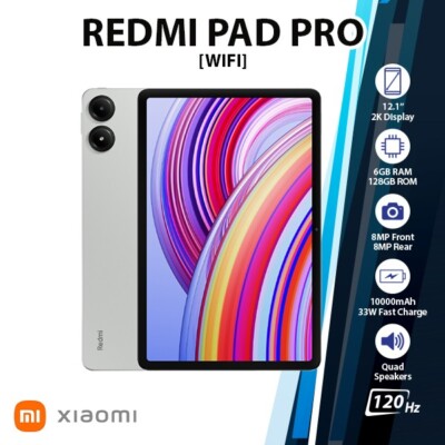 Xiaomi Redmi Pad Pro Android PC Tablet (Green/6GB+128GB/Wi-Fi Ver./Octa Core)