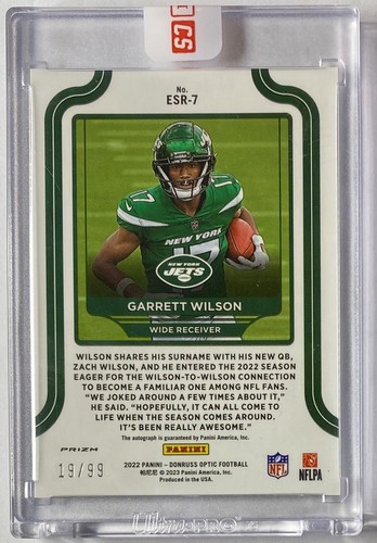 2022 Donruss Optic Elite Series Rookies Garrett Wilson /99 Sealed By Panini - Picture 2 of 2