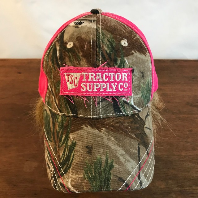 Tractor Supply Camouflage Cotton Poly Womens Strapback Baseball Cap Hat