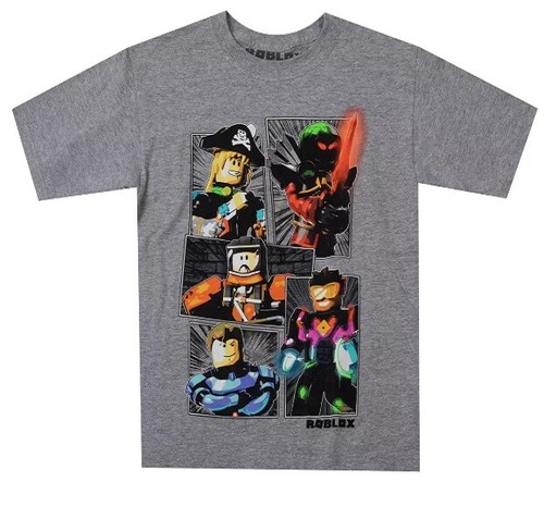 Boys Gray Roblox Character Tee Top T 