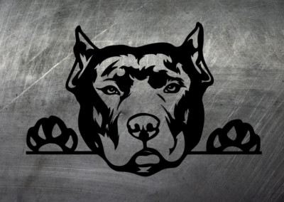Pitbull Hund Dog Aufkleber Auto Style Sticker JDM Bike Oldschool Truck Wow