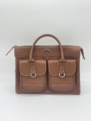 Dooney Bourke Leather Purse/Handbag K029557 Brown/Cognac Double Pocket  Tote