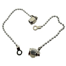 2pcs Protective Cover Dust Cap Chain For RP-SMA SMA Female Connector Without Pin