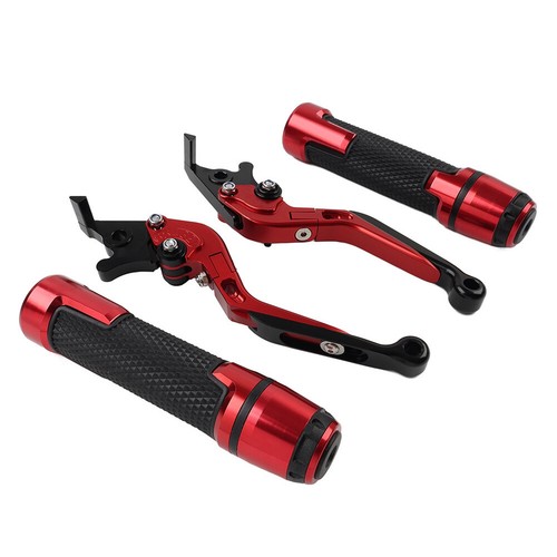 Kit Maniglie Manubrio Rosso Leva Frizione Leva Freno per BMW R1200GS R1250GS R9T - Foto 7 di 10