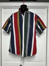Chaps Ralph Lauren Mens Striped Dress Shirt Size XL Button Up Long Sleeve