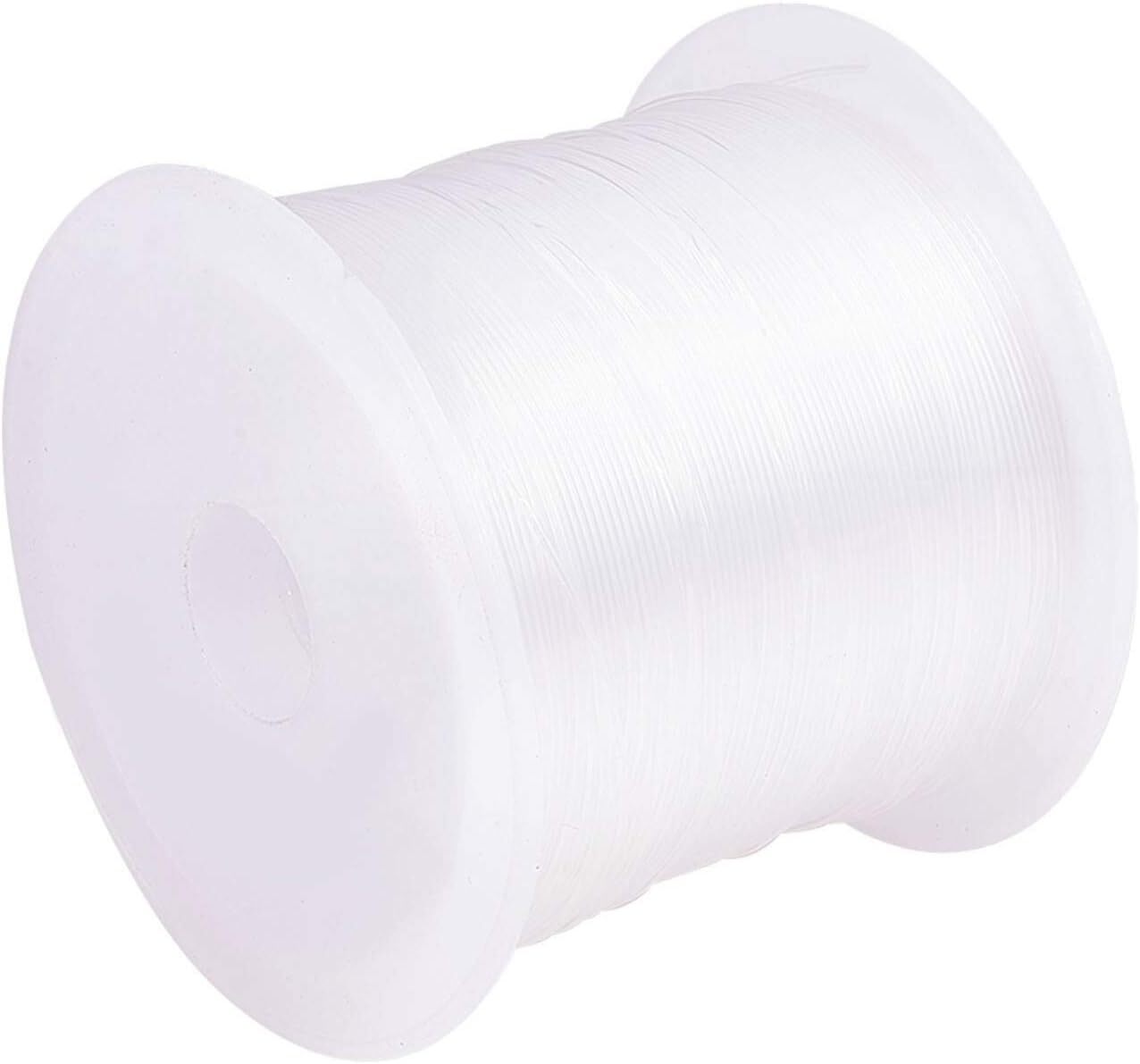 PH PandaHall 0.5mm Clear Fishing Line Invisible Nylon Thread 0.5mm,