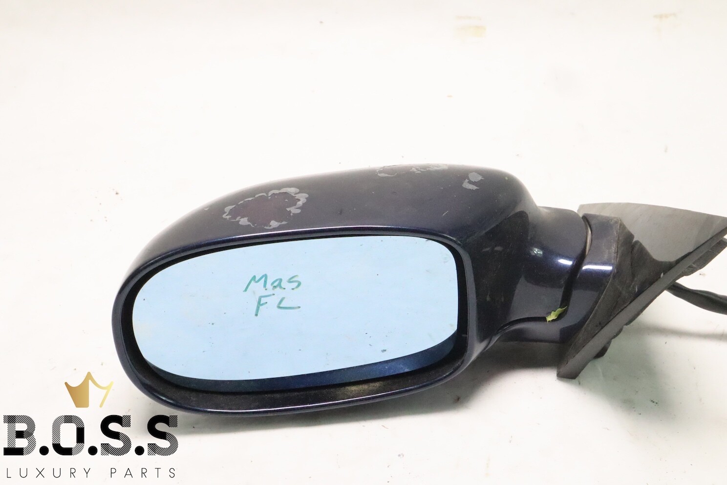 04-08 MASERATI QUATTROPORTE M139 FRONT LEFT DRIVER SIDE DOOR VIEW MIRROR BLUE